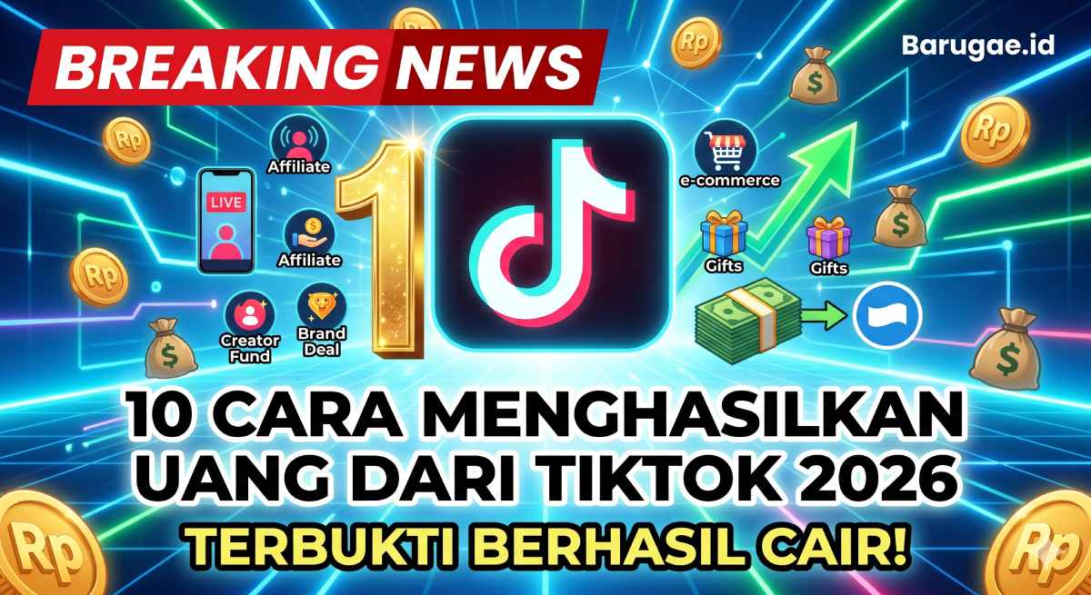 10 Cara Menghasilkan Uang Dari TikTok 2026 yang Terbukti Berhasil Cair!