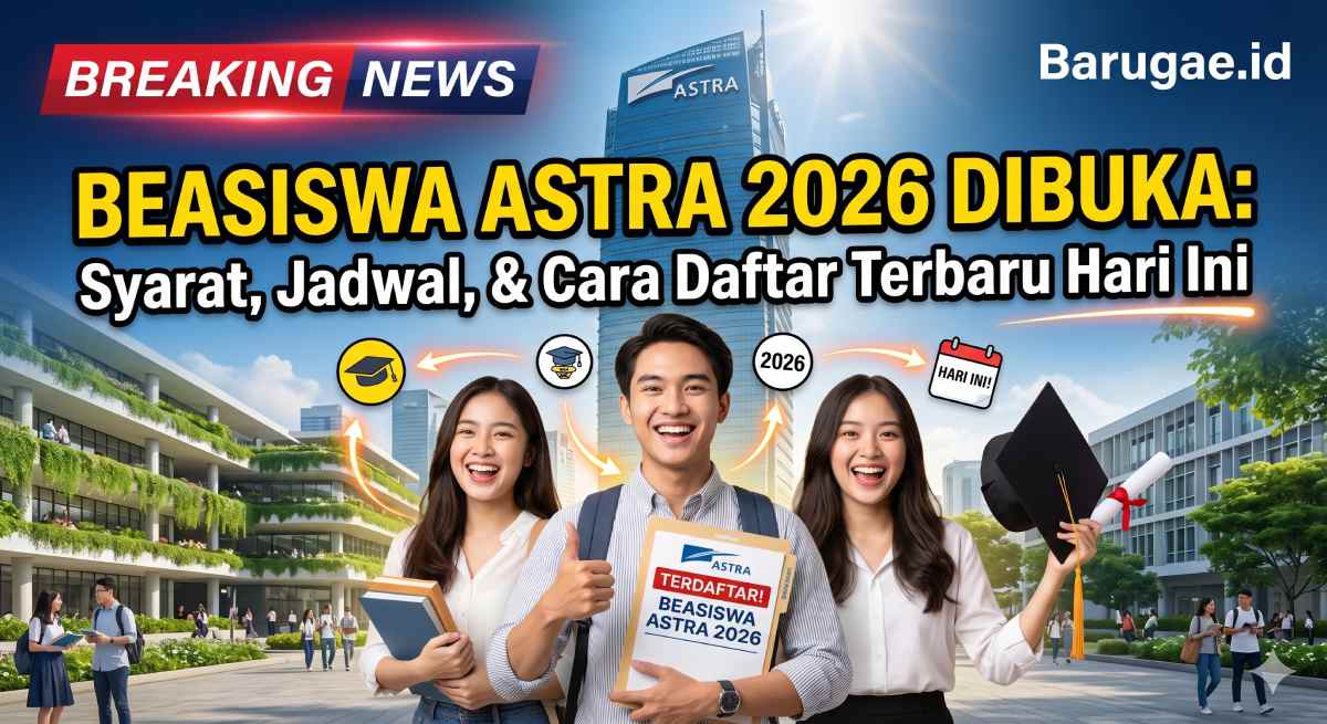Beasiswa Astra 2026 Dibuka: Syarat, Jadwal, dan Cara Daftar Terbaru Hari Ini