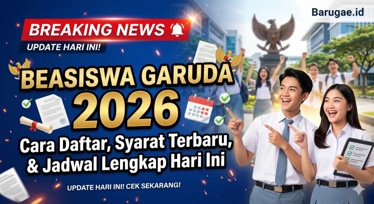 Beasiswa Garuda 2026: Cara Daftar, Syarat Terbaru, dan Jadwal Lengkap Hari Ini
