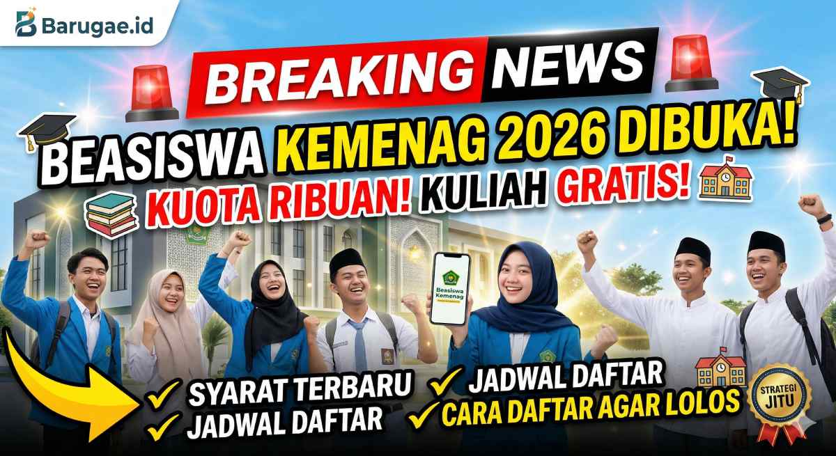 Beasiswa Kemenag 2026: Jadwal Terbaru, dan Cara Daftar Link Resmi Disini