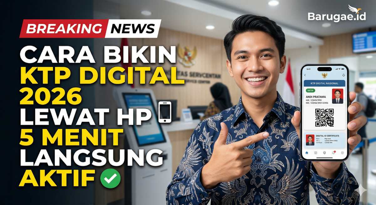 Cara Bikin KTP Digital 2026 Lewat HP 5 Menit Langsung Aktif