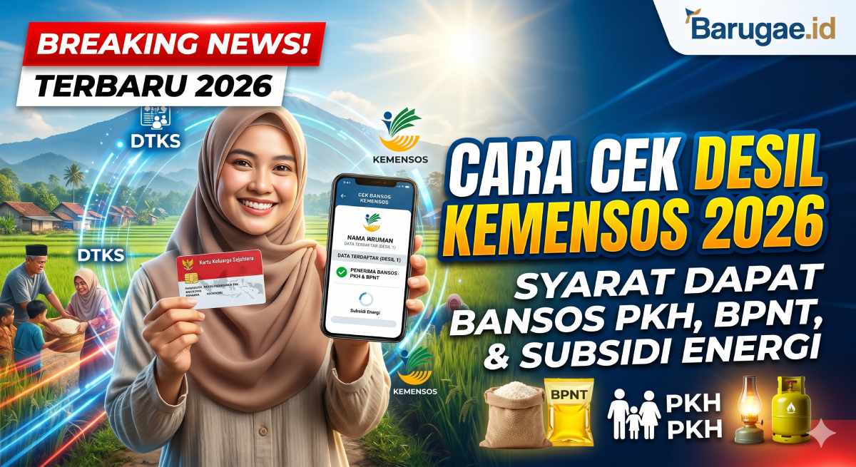 Cara Cek Desil Kemensos 2026: Syarat Dapat Bansos PKH, BPNT, dan Subsidi Energi