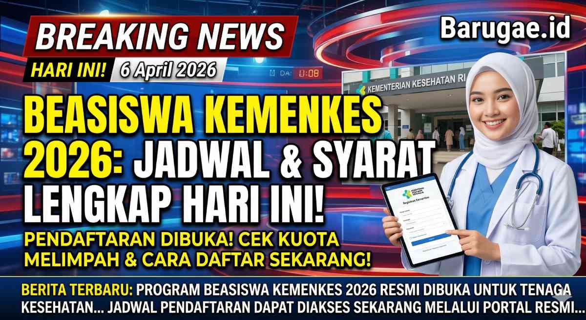 Cara Lolos Beasiswa Kemenkes 2026 Terlengkap & Terbaru Hari ini Khusus Tenaga Medis