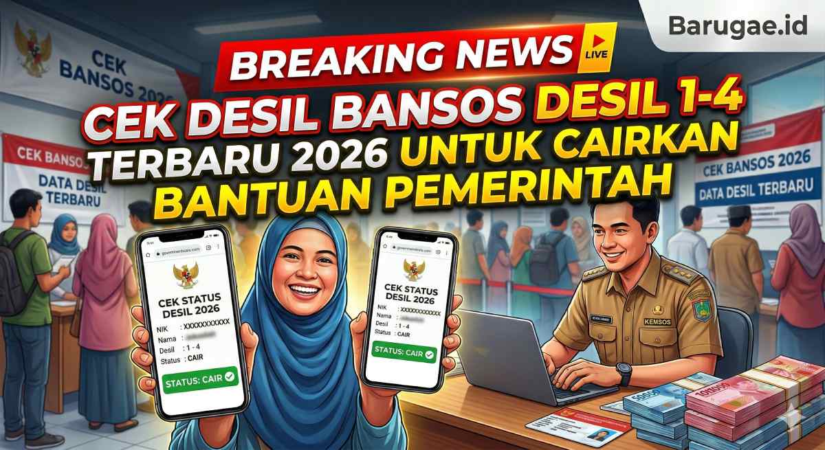 Cek Desil Bansos Desil 1-4 Terbaru 2026 Untuk Cairkan Bantuan Pemerintah