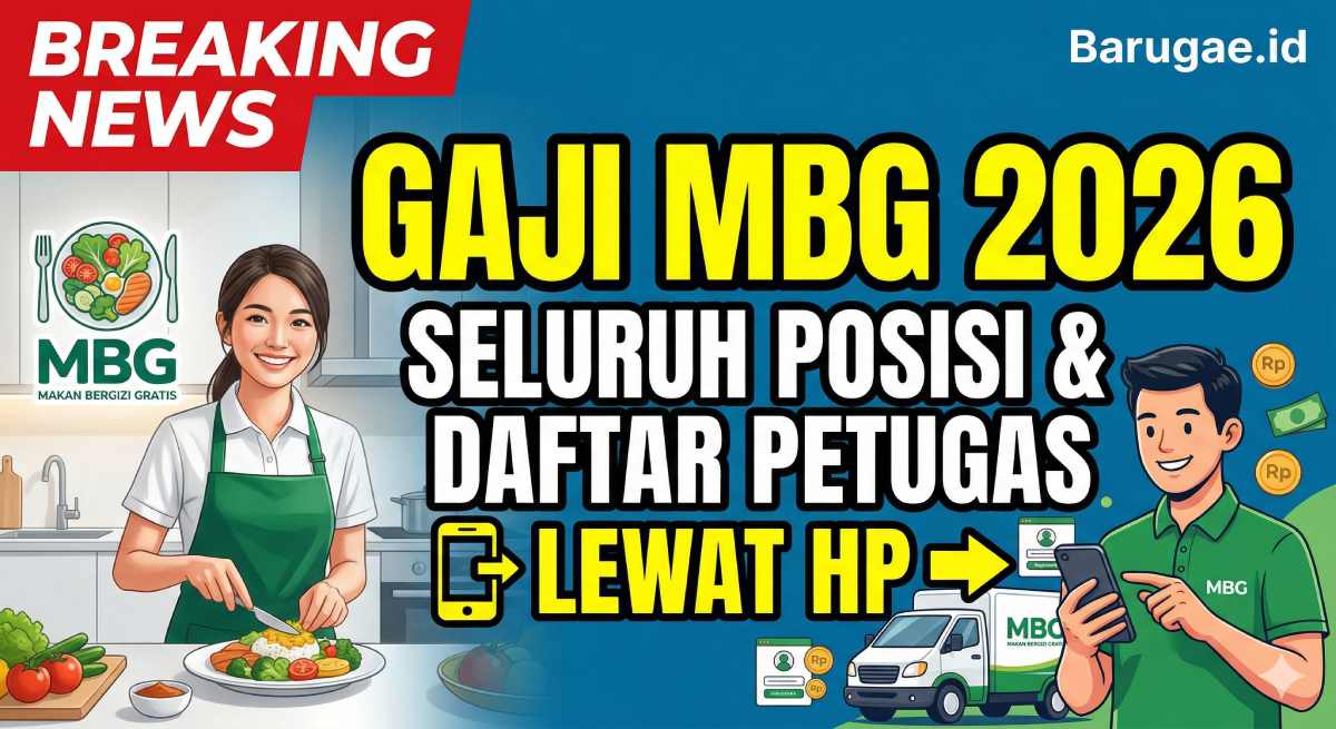 Gaji MBG 2026 Seluruh Posisi dan Cara Daftar Jadi Karyawan Lewat HP