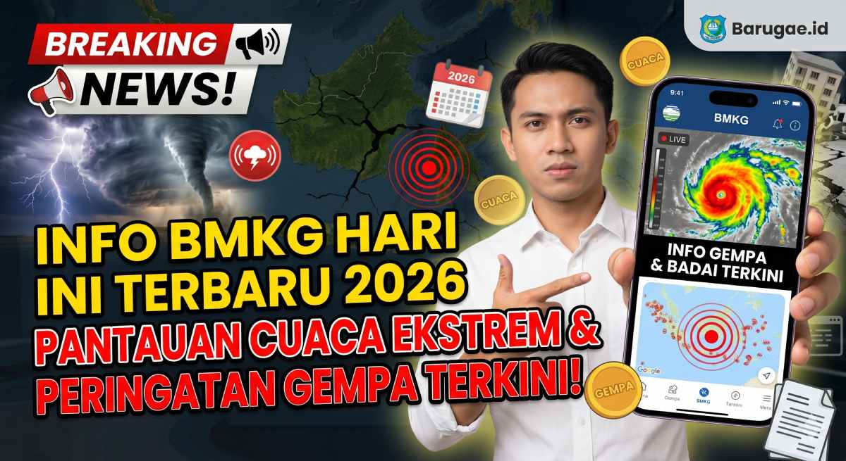 Info BMKG Hari Ini Terbaru 2026: Pantauan Cuaca Ekstrem dan Peringatan Gempa Terkini