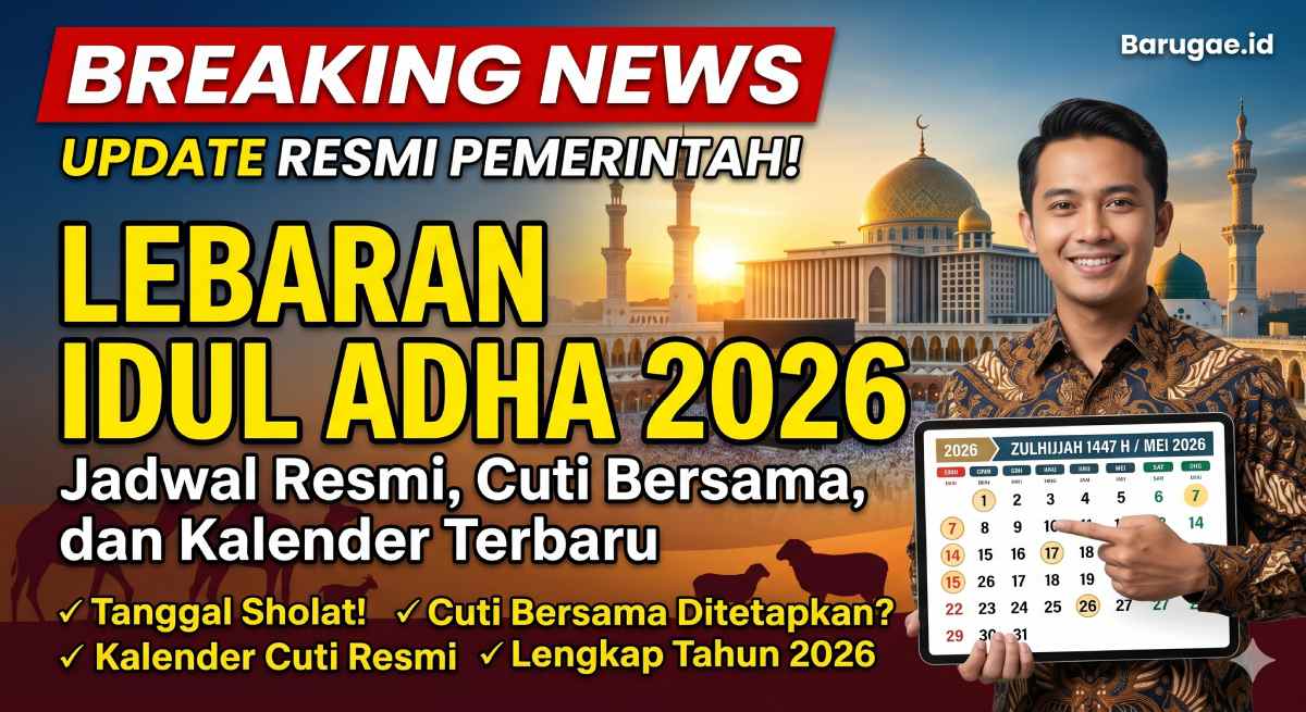 Lebaran Idul Adha 2026: Jadwal Resmi, Cuti Bersama, dan Kalender Terbaru