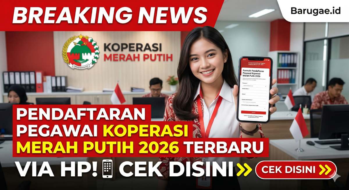 Pendaftaran Pegawai Koperasi Merah Putih 2026 Terbaru Via HP Cek Disini