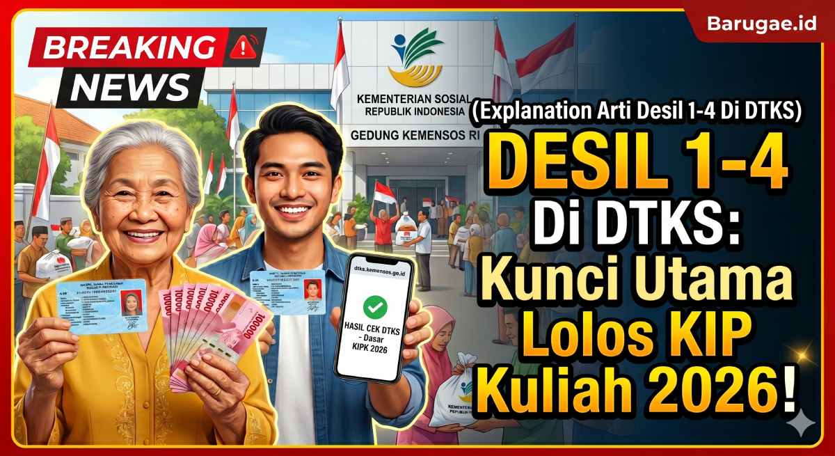 Penjelasan Arti Desil 1-4 Di DTKS: Kunci Utama Lolos KIP Kuliah 2026!